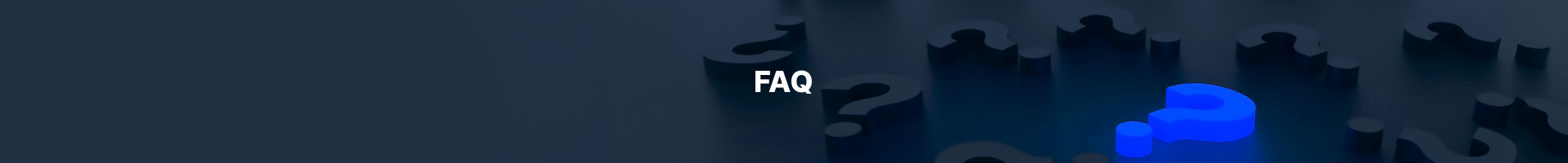 FAQ banner